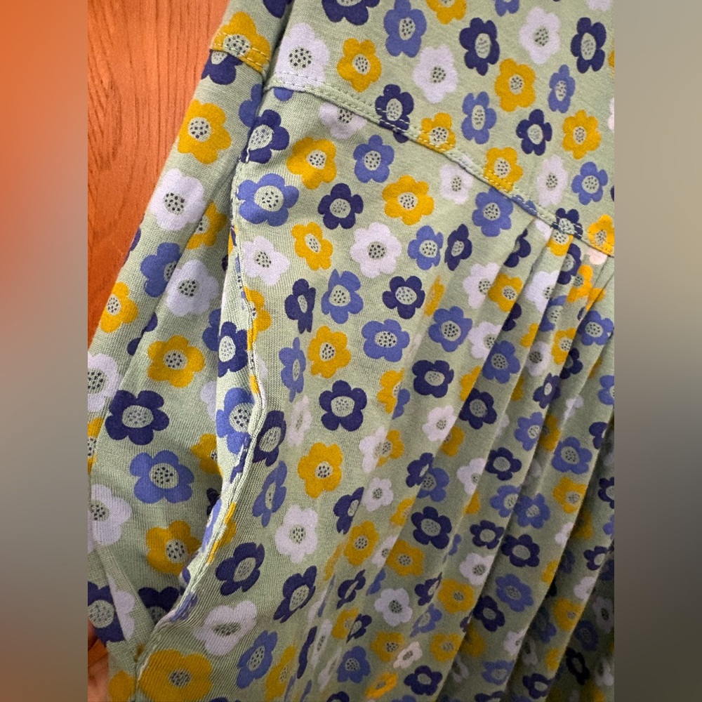Gudrun Sjoden Blue and Green Floral Midi Dress L - Picture 5 of 9